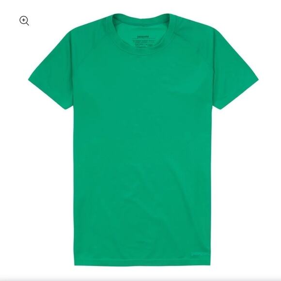 PATAGONIA WOMENS GAMUT ATHLETIC SHORT SLEEVE T SHIRT GREEN SIZE MEDIUM - Picture 7 of 7